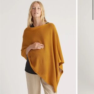 New Quince Lightweight Cotton Cashmere
Nursing Shawl in Amber